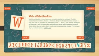 Guia de alfabetização ppt