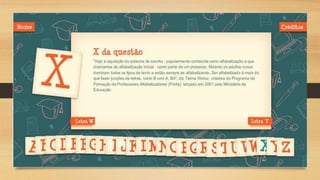 Guia de alfabetização ppt