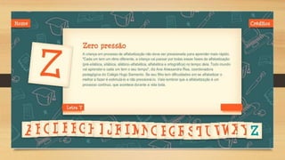 Guia de alfabetização ppt