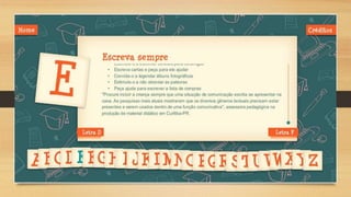 Guia de alfabetização ppt