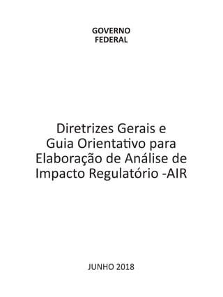 Guia de Análise de Impacto Regulatório | PDF