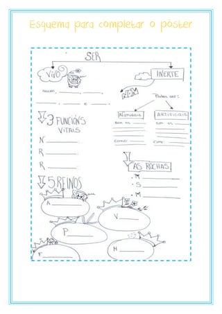 Esquema para completar o póster
 