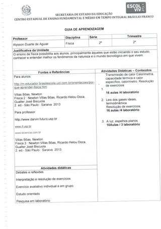 Guia de aprendizagem - Física