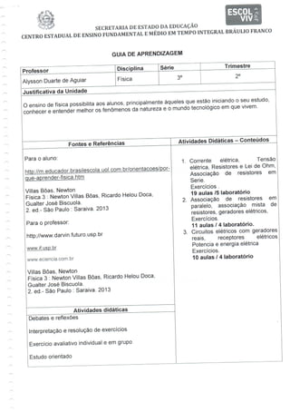 Guia de aprendizagem - Física