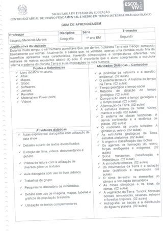 Guia de aprendizagem - Geografia