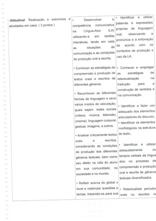 Guia de aprendizagem - Inglês