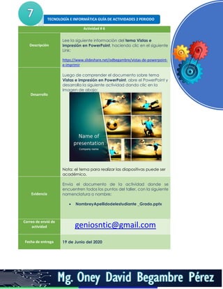 Guia de aprendizaje grado 7 completa | PDF