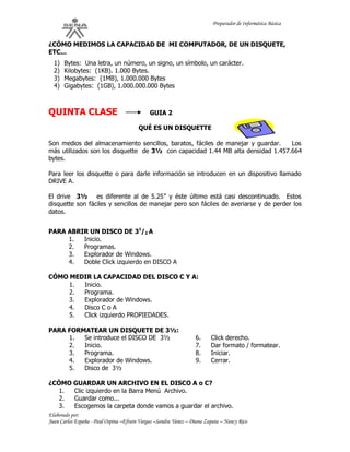 Guia de aprendizaje informatica basica | PDF