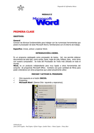 Guia de aprendizaje informatica basica | PDF