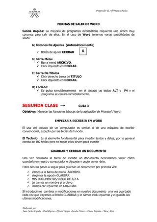 Guia de aprendizaje informatica basica | PDF