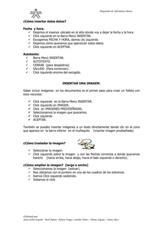 Guia de aprendizaje informatica basica | PDF
