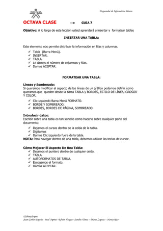 Guia de aprendizaje informatica basica | PDF