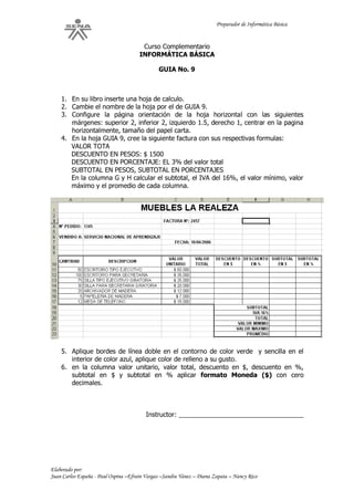 Guia de aprendizaje informatica basica | PDF