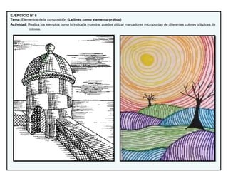Linea Compo GUIA DE APRENDIZAJE N°1 ELEMENTOS DE LA COMPOSICION (LA LINEA.).GRADO 7 ...