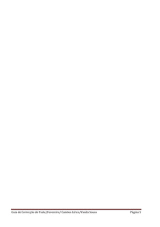 Guia de Correcção do Teste/Fevereiro/ Camões Lírico/Vanda Sousa   Página 5
 