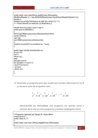 Guia de ejercicios_java_resueltos | PDF