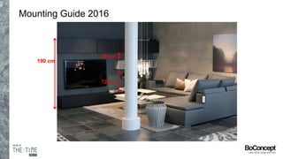 Mounting Guide 2016
72 cm
26 cm
190 cm
 