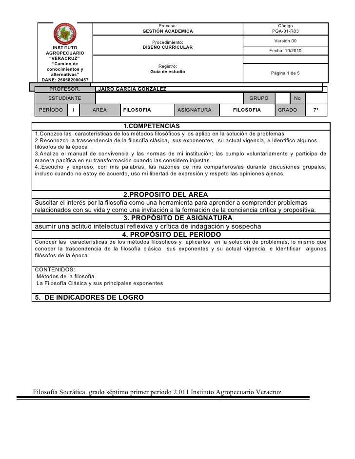 Proceso:                                    Código                                         GESTIÓN ACADEMICA              ...