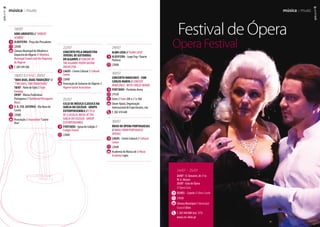 24/07 – 25/07
	24/07 - D. Giovanni, de // by
W. A. Mozart
25/07 - Gala de Ópera
// Opera Gala
	Silves - Castelo // Silves Castle
21h30
	Câmara Municipal // Municipal
Council Silves
T. 282 440 800 (ext. 375)
www.cm-silves.pt
Festival de Ópera
Opera Festival
	 18/07
	Sons Ardentes // “Ardent
Sounds”
	albufeira - Praça dos Pescadores
	 22h00
	Câmara Municipal de Albufeira e
Orquestra do Algarve // Albufeira
Municipal Council and the Orquestra
do Algarve
T. 289 599 500	
	 18/07 e//and 29/07
	”Dois Dias, Duas Tradições”//
“Two Days,TwoTraditions”
18/07 - Noite de Fado // Fado
Evening;
29/07 - MúsicaTradicional
Portuguesa //Traditional Portuguese
Music.
	V. R. Sto. António -Vila Nova de
Cacela
	 22h00
	Associação // Association“Cacela
Viva”	
	 22/07
	Concerto pela Orquestra
Juvenil de Guitarras
do Algarve // Concert by
the AlgarveYouth Guitar
Orchestra
	lagos - Centro Cultural // Cultural
Centre
	 22h00
	Associação de Guitarras do Algarve //
Algarve Guitar Association
	
	 25/07
	Ciclo de Música Clássica na
Igreja do Colégio - Grupo
Euterpensemble // Cycle
of Classical Music atthe
Igreja do Colégio - Group
Euterpensemble
	portimão - Igreja do Colégio //
Colégio Church
	 22h00	
	 29/07
	Alma Lusa //“Alma Lusa”
	albufeira - Largo Eng.º Duarte
Pacheco
	 22h00	
	 30/07
	Concerto Innocence - Com
Carlos Marin // Concert
Innocence -With Carlos Marin
	portimão - Portimão Arena
	 21h30
	 Entre // From 20€ e // to 50€
	Oxum-Apará, Organização
Internacional de Espectáculos, Lda
T. 282 410 440
	 30/07
	Árias de Ópera Portuguesas
// Arias from Portuguese
Operas
	lagos - Centro Cultural // Cultural
Centre
	22h00
	Academia de Música de // Music
Academy Lagos
06
música :: music
0707
música :: music
 