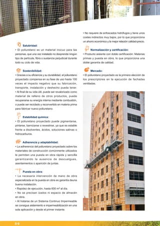 Guía de fachadas ventiladas con Poliuretano, actualizada 2014. IPUR ©