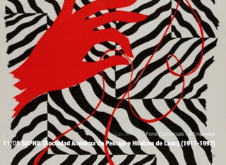 309
Guia de Fons · Fons Comercials i d’Empreses
11/05 SAPHIL (Sociedad Anónima de Peinaje e Hilatura de Lana) (1911-1992)
 