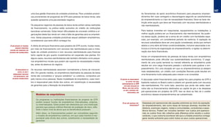146                                                                                                                                                                                                                           147
                                    uma boa gestão financeira de unidades produtivas. Para unidades produti-                                    As ferramentas de apoio econômico-financeiro para pequenos empreen-
                                    vas provenientes de programas de GTR para pessoas de baixa renda, esta                                      dimentos têm suas vantagens e desvantagens segundo as características
                                    questão apresenta uma peculiaridade negativa.                                                               do empreendimento e o tipo de necessidade financeira. Deve-se fazer dis-
                                                                                                                                                tinção entre aquilo que deve ser financiado com recursos reembolsáveis e
                                    Os pequenos negócios de pessoas de baixa renda sofrem sérias restrições                                     não-reembolsáveis.
                                    de financiamento, na prática estão excluídos do crédito de instituições
                                    bancárias comerciais. Estas teriam dificuldades de conceder créditos a or-                                  Para realizar inversões em maquinarias, equipamentos ou instalações, a
                                    ganizações deste tipo tendo em vista a falta de garantias para os emprésti-                                 melhor opção poderia ser um financiamento não-reembolsável. Na ausên-
                                    mos. Várias pequenas unidades produtivas sequer pleiteiam empréstimos,                                      cia dessa opção, poderia ser a soma de um crédito com facilidades espe-
                                                                                                                                                ciais, por exemplo, um considerável período de carência. A captação de
                                    considerando que seria difícil consegui-los.
                                                                                                                                                recursos subsidiados deve ser uma opção considerada, ainda que venham
       a imPlantação de Pequenas    A oferta de serviços financeiros para projetos de GTR ocorre, muitas vezes,                                 atados a uma série de fortes condicionalidades, inclusive associadas à es-
             unidades PRodutivas
                                    por meio de financiamento com recursos não reembolsáveis para a insta-                                      trutura e à forma de organização do empreendimento, e rigidez na determi-
      costuma seR financiada PoR
      RecuRsos não Reembolsáveis    lação da unidade produtiva e com recursos reembolsáveis para financiar                                      nação dos itens financiáveis.
                                    tanto capital de giro quanto investimentos em expansão das plantas. Em
                                                                                                                                                Iniciar um empreendimento de pessoas de baixa renda com empréstimos
                                    alguns casos, recursos reembolsáveis são também ofertados como peque-
                                                                                                                                                reembolsáveis pode dificultar sua sustentabilidade econômica. O paga-
                                    nos empréstimos iniciais que podem dar suporte às necessidades imedia-
                                                                                                                                                mento de uma quota semanal ou mensal referente ao empréstimo pode
                                    tas, antes da abertura do negócio.                                                                          resultar em uma carga financeira pesada o suficiente para quebrar o em-
                                                                                                                                                preendimento. Em uma situação em que os empreendimentos já estejam
              o financiamento de    Os recursos reembolsáveis assumem normalmente a forma de microcré-
                caPital de GiRo é                                                                                                               mais estabelecidos, um crédito com condições flexíveis pode resultar em
                                    dito. Em grande medida, os empréstimos destinados às pessoas de baixa
          noRmalmente Realizado                                                                                                                 uma ferramenta muito adequada para crescer e se consolidar.
           PoR micRocRédito, com    renda são concedidos a “grupos solidários” ou coletivos, compostos por
         RecuRsos Reembolsáveis     pelo menos cinco pessoas. Nesta modalidade de empréstimo, cada mem-           a questão do financiamento    A discussão sobre financiamento para capital fixo para projetos de GTR é
                                    bro é responsável pela dívida dos outros, em substituição à necessidade              de caPital fixo PaRa
                                                                                                                                                bastante madura no Brasil e este é coberto em grande parte com recursos
                                                                                                                    emPReendimentos de   GtR
                                    de garantias para a liberação de empréstimos.                                      está mais Resolvida no   não-reembolsáveis. Por outro lado, assuntos que ainda não estão resol-
                                                                                                                    bRasil, mas PaRa caPital    vidos são os financiamentos destinados ao capital de giro e às despesas
                                                                                                                     de GiRo e desPesas PRé-
                                                                                                                                                pré-operacionais em projetos de GTR. Isso se deve ao fato de o caráter
                                                                                                                           oPeRacionais, não
                                         Modelos de empréstimos                                                                                 econômico desses empreendimentos ser subestimado.

                                         Os programas ou instituições financiadoras de projetos de GTR
                                         podem possuir fundos de empréstimos internalizados, próprios,               o que são desPesas PRé-     Despesas pré-operacionais são aquelas anteriores ao início da operação
                                         ou externalizados. Estes podem ser oferecidos por uma instituição                     oPeRacionais?     do empreendimento, tais como taxas de licenças diversas, reuniões de
                                         parceira que possua critérios flexíveis de avaliação de risco, refle-                                   diretoria, eventuais viagens, visitas a comunidades, consultorias e assis-
                                         tindo o baixo nível de ativos que os beneficiários possuem.                                             tência técnica. Podem ser incluídos também nos custos pré-operacio-
                                         Além disso, os financiamentos podem ser concedidos segundo                                              nais os custos fixos não cobertos pela diferença entre receita e custos
                                         o modelo de empréstimos coletivos, em que cada membro é res-                                            variáveis, o que costuma acontecer até que a unidade produtiva consiga
                                         ponsável pela dívida dos outros, substituindo a necessidade de                                          gerar receita suficiente para cobrir todos os seus custos operacionais.
                                         garantias.
 