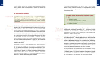 150                                                                                                                                                                                                                                    151
                                    trabalho deve ser realizado por instituições capacitadas e especializadas                                       Portanto, administrar o capital de giro significa avaliar o momento atual,
                                    tanto no tema da gestão financeira quanto no trabalho com pessoas com                                           as faltas e sobras de recursos financeiros e as conseqüências de decisões
                                    esse perfil.                                                                                                    tomadas em relação a compras, pagamentos, vendas, recebimentos e ad-
                                                                                                                                                    ministração do caixa.


                                    B) Gestão financeira de projetos

                                                                                                                                                         Principais fatores que dificultam a gestão do capital
      o que é Gestão financeiRa?     A gestão financeira é um conjunto de ações e procedimentos adminis-                                                 de giro:
                                     trativos, envolvendo o planejamento, análise e controle das atividades
                                     financeiras do negócio, visando à prestação de contas e à maximização                                                  ➜   redução de vendas;
                                     dos resultados econômico-financeiros decorrentes de suas atividades                                                    ➜   crescimento da inadimplência de clientes;
                                     operacionais.
                                                                                                                                                            ➜   aumento das despesas financeiras;
                                                                                                                                                            ➜   aumento de custos.

              a PRinciPal e mais    No início da operação da unidade produtiva, bem como no longo prazo, a
                difícil função da
                                    principal e mais difícil função da gestão financeira é a administração do capi-
           Gestão financeiRa é a                                                                                         não se deve deixaR que     Boa parte dos esforços do administrador financeiro típico é canalizada
        administRação do caPital    tal de giro. Em geral, estima-se que o capital de giro represente de 30 a 60%           o dia a dia da Gestão
                                                                                                                                                    para resolução de problemas de capital de giro. É preciso tomar cuidado
                         de GiRo    do total dos ativos de uma empresa (o total de bens móveis e imóveis, direi-       comPRometa os PRinciPais
                                                                                                                      objetivos de médio e lonGo    para que, na luta para sobreviver, a unidade produtiva não acabe sendo
                                    tos e valores a receber de uma entidade), dependendo do tipo de atividade.        PRazo da unidade PRodutiva    arrastada pelos problemas do dia-a-dia da gestão do capital de giro e sa-
                                    As necessidades cotidianas do capital de giro exigem um esforço de ges-                                         crifique seus objetivos de longo prazo.
                                    tão do administrador financeiro maior do que aquele requerido pelo capital
                                                                                                                                a PRovisão PaRa     Assim, outro objetivo da gestão financeira é realizar a provisão para depre-
                                    fixo. O capital de giro precisa ser acompanhado e monitorado permanen-             dePReciação é imPoRtante
                                                                                                                                                    ciação de equipamentos. O desgaste de equipamentos, mesmo com a de-
                                    temente, pois sofre o impacto das diversas mudanças cotidianas enfrenta-                     PaRa GaRantiR o
                                                                                                                        funcionamento adequado      vida manutenção, mas sem a garantia de fundos para sua reposição, com-
                                    das continuamente pelo empreendimento (o capital fixo não exige atenção              e constante da unidade
                                                                                                                                                    promete a viabilidade de médio prazo dos empreendimentos. Se os equipa-
                                    constante, uma vez que os fatos capazes de afetá-lo acontecem com uma                              PRodutiva
                                                                                                                                                    mentos param de funcionar por falta de reposição, a produção e a geração
                                    freqüência bem menor).
                                                                                                                                                    de trabalho e renda serão prejudicadas. Por isso, reservar recursos (provisão)
                                    As decisões de compras e vendas de matéria-prima, de produtos e servi-                                          para depreciação de equipamentos é de fundamental importância e deve ser
                                    ços não podem ser tomadas sem nenhum critério. É necessário que sem-                                            previsto pelo planejamento e executado pela gestão financeira.
                                    pre uma decisão seja baseada em uma análise e uma avaliação da dispo-
                                    nibilidade de recursos financeiros para isso. Se esse recurso não existir e                                     Os responsáveis pelas pequenas empresas têm como problemas comuns,
                                    mesmo assim for realizada uma compra, por exemplo, o empreendimento                                             na área financeira, a inexistência de controles financeiros, a falta de previsão
                                    acabará tendo de utilizar recursos emprestados, de bancos, fornecedores                                         e controle de vendas (o que permitiria a realização do planejamento financei-
                                    ou outras fontes, o que irá gerar uma necessidade de pagamentos de juros,                                       ro), a ausência de uma sistemática de compras (o que dificulta a administra-
                                    diminuindo o resultado gerado pela unidade produtiva.                                                           ção do capital de giro), além da falta de mão-de-obra especializada.
 