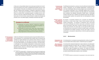 168                                                                                                                                                                                                                                               169
                                 o fato que os consumidores deixam de se preocupar somente com os atri-                           a ceRtificação aGReGa    A certificação de produtos ou serviços comunica atributos fundamentais do
                                                                                                                                    valoR e dá GaRantias
                                 butos dos produtos (como preço e qualidade) para também levar em conta                                                    produto, “garantidos” por uma entidade independente, contribuindo para
                                                                                                                                   de PRocedência, o que
                                 outros aspectos. Entre eles, as condições em que foram produzidos, a ori-                       estimula a demanda dos    uma maior credibilidade. Mas a principal vantagem para os empreendimen-
                                 gem das matérias-primas utilizadas, a utilização de agrotóxicos e adubos                                      PRodutos    tos e produtos certificados é que a certificação agrega valor ao produto,
                                 químicos, o preço pago aos produtores e suas condições de vida. Dessa                                                     possibilitando a cobrança de preços mais altos pagos por consumidores
                                 forma, no consumo ético, as pessoas passam a considerar não só o pro-                                                     que consideram tais questões importantes. Muitas vezes, a certificação
                                 duto final, mas toda a cadeia de produção. Assim, os consumidores contri-                                                 contribui ainda para que o trabalho dos produtores seja mais valorizado e
                                 buem para um círculo virtuoso, porque reforçam a cadeia de produção dos                                                   que eles possam capturar uma parcela maior da renda gerada na cadeia
                                 produtos como uma diferenciação considerada importante para eles22.                                                       de produção.

                                                                                                                              o PRocesso de ceRtificação   No entanto, é necessário destacar que o processo de certificação é
                                                                                                                                 é caRo e demoRado, PoR
                                                                                                                              isso o PRojeto deve PReveR
                                                                                                                                                           burocrático e muitas vezes longo. E para muitos produtos ainda não
                                       Exemplos de certificação                                                                   RecuRsos financeiRos e   existem certificações – um exemplo é o artesanato, para o qual ainda
                                                                                                                                      técnicos PaRa isso
                                                                                                                                                           não existe certificação de comércio justo para os produtos, somente
                                           ➜ Certificação de produtos orgânicos, realizada por agências
                                             certificadoras credenciadas pela International Federation of                                                  para as instituições. Além disso, em geral é cobrada uma taxa de certi-
                                             Organic Agriculture Movements (IFUAM).                                                                        ficação dos produtores. Por essa razão, se uma ação de GTR conside-
                                           ➜ Certificação de comércio justo. Nesse caso, entre outras en-                                                  rar importante que os produtos oriundos do projeto sejam certificados,
                                             tidades, a International Fairtrade Association (IFAT) certifica                                               é fundamental que estejam previstos recursos para pagar a taxa de
                                             organizações que praticam o comércio justo e a Fairtrade La-
                                                                                                                                                           certificação e, se possível, disponibilizar um técnico para acompanhar
                                             beling Organizations International (FLO) certifica produtos.
                                                                                                                                                           o processo.



                                                                                                                                                           4.2.2.7	    Monitoramento
      a cRescente PReocuPação    A idéia de certificação é fundamental quando há grande distância física en-
           da sociedade com a
                                 tre os produtores e os consumidores finais. Muitas vezes os produtos são
       PRocedência do PRoduto
           toRna necessáRio o    vendidos em lugares distantes (como grandes centros urbanos ou exterior)                       o monitoRamento é PaRte    O monitoramento é o processo de acompanhamento contínuo do projeto e
      PRocesso de ceRtificação   de onde são produzidos. Por outro lado, tem havido um grande aumento                          fundamental do PRocesso
                                                                                                                                                           é uma atividade interna desse projeto, fundamental para sua gestão23.
                                                                                                                                              de Gestão
                                 no nível de preocupação com a procedência do produto. Por essas razões,
                                 a certificação por uma entidade independente é extremamente relevante                          PaRa um monitoRamento      O monitoramento adequado depende em larga medida de uma elaboração/
                                                                                                                              adequado, é necessáRio um
                                 para garantir a consumidores finais que não conhecem os produtores que                                                    formulação adequada do projeto. Mas, se o projeto for baseado em falsas
                                                                                                                                 PRojeto bem foRmulado
                                 aqueles produtos, serviços ou instituições seguem regras e requisitos con-                                                suposições e premissas, mesmo o melhor processo de monitoramento
                                 siderados relevantes para eles.                                                                                           pode não ser capaz de assegurar seu sucesso. Um modelo de monitora-
                                                                                                                                                           mento deve utilizar parâmetros, critérios e indicadores claros para analisar
                                 22    Autores como Parreiras (2007, p. 190) apontam que os canais de troca solidária ainda                                as ações empreendidas pelos projetos e seus resultados.
                                      são muito incipientes no Brasil e, portanto, ainda não são capazes de contribuir para
                                      uma estratégia factível de combate à pobreza (que necessitaria de programas urgen-
                                      tes e massivos). Para ele, o comércio justo, por exemplo, ainda é muito pequeno para
                                      absorver toda a quantidade de “pretendentes”.                                                                        23 O conceito completo de monitoramento foi apresentado em item anterior deste Guia.
 