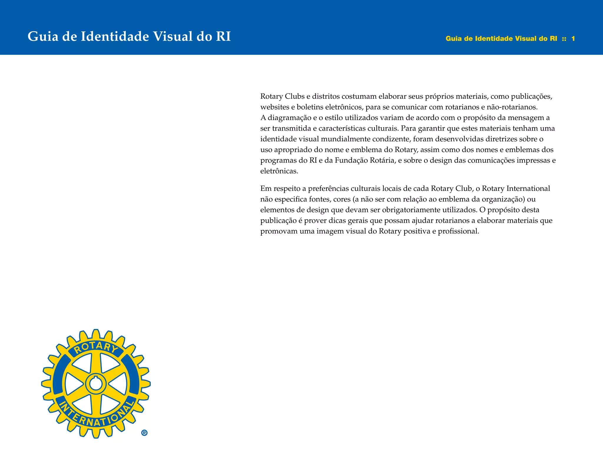 Guia De Identidade Visual Rotary | PDF