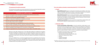 a) Lineamientos de la política de juventud                                                                 b) Las cinco políticas nacionales en materia de juventud (D. S. N.° 027-2007-PCM)

                   Los lineamientos de la política de juventud representan los ejes que permiten desarrollar los planes           l   Empleo
                   y programas en las diversas entidades del Estado. Estos lineamientos son:                                          - Empleabilidad juvenil: Asegurar una educación y formación para el trabajo; es decir, desa-
                                                                                                                                        rrollar las capacidades laborales para satisfacer la demanda de empleo, así como generar
                                       Lineamientos de la política de juventud                                                          condiciones para la inserción de las y los jóvenes al mercado de trabajo.12
     1    Promover la participación de las y los jóvenes en el fortalecimiento del sistema democrático.                               - Emprendimiento juvenil: Propiciar la cultura emprendedora y apoyar las iniciativas de las y
     2    Organizar y consolidar un sistema de políticas de juventud.                                                                   los jóvenes emprendedores, como por ejemplo las cadenas de valor o cadenas productivas,
     3    Promover una cultura de paz y seguridad ciudadana.                                                                            la información tecnológica y el acceso a mercados, servicios financieros, servicios de desa-
                                                                                                                                        rrollo empresarial y programas de formalización.
     4    Asegurar una educación de calidad para la ciudadanía y la inclusión.
                                                                                                                                      - Igualdad de oportunidades: Promover la inclusión, en especial de las mujeres jóvenes y de
     5    Reconocer y promover las culturas e identidades.
                                                                                                                                        las y los jóvenes indígenas y afrodescendientes, así como de la juventud rural.
     6    Promover estilos de vida y entornos saludables.
     7    Promover el empleo digno y las capacidades productivas de las y los jóvenes.
                                                                                                                                  l   Educación y Salud
     8    Generar y fortalecer capacidades, prácticas y relaciones ambientales sostenibles.
                                                                                                                                      - Servicios especializados y diferenciados: Es uno de los derechos sociales básicos. La pro-
     9    Organizar un sistema de prevención y rehabilitación de las y los jóvenes en conflicto con la ley.
                                                                                                                                        moción de la salud está orientada a estimular las prácticas que enriquezcan la salud de las y
     10   Promover la igualdad de oportunidades de las y los jóvenes con discapacidad.                                                  los jóvenes. Los servicios diferenciados se refieren a salud mental; salud sexual y reproduc-
     11   Fortalecer las capacidades de las y los jóvenes que viven en áreas rurales y comunidades nativas.                             tiva; abuso de sustancias psicoactivas; y prevención y atención de la violencia basada en
                                                                                                                                        género, la violencia familiar, la violencia sexual y las secuelas de la violencia política.
                   Además, en el año 2007, mediante el D. S. N.° 027-2007-PCM se definieron y establecieron las políticas                 Los problemas de salud asociados a la juventud son:
                   nacionales de obligatorio cumplimiento para las entidades del gobierno nacional, que se refieren a                     •	 Prevalencia	del	embarazo	adolescente.
                   12 materias, entre ellas la de «juventud». Para esta materia se señalaron 8 políticas nacionales, la se-               •	 	Infecciones	de	transmisión	sexual	(ITS),	VIH	y	sida.
                   gunda de las cuales brinda el marco para la apertura de espacios de participación orientados hacia                     •	 	Consumo	de	drogas,	alcohol	y	tabaco.
                   la juventud.                                                                                                           •	 	Violencia.
                                                                                                                                          •	 	Accidentes	de	tránsito.
                   Como se ha señalado, la Senaju es el ente encargado de supervisar el cumplimiento de las menciona-
                                                                                                                                          •	 	Suicidios	y	homicidios.
                   das políticas. En el marco de esta responsabilidad, solicita a las entidades nacionales que, cada seis
                   meses, le entreguen información acerca de las metas e indicadores que permiten medir el avance en
                                                                                                                              12 En las áreas estratégicas de intervención propuestas por la Red de Empleo Juvenil, conformada por la Organización de Naciones Unidas
                   la implementación de las políticas de juventud.                                                               (ONU), el Banco Mundial (BM) y la Organización Internacional del Trabajo (OIT).
18                                                                                                                                                                                                                                                                      19
 