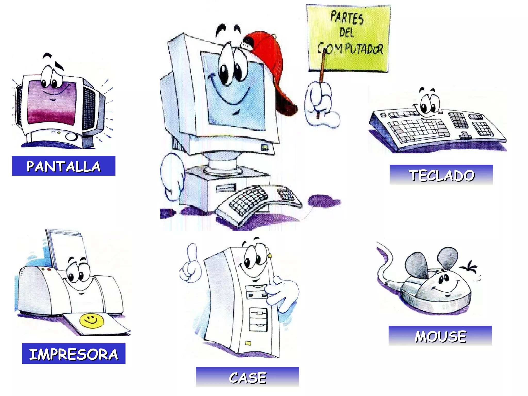 PANTALLA
                   TECLADO




                   MOUSE
IMPRESORA
            CASE
 