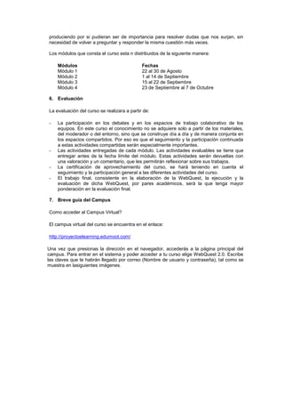 Guia Didactica Curso WebQuest 2.0