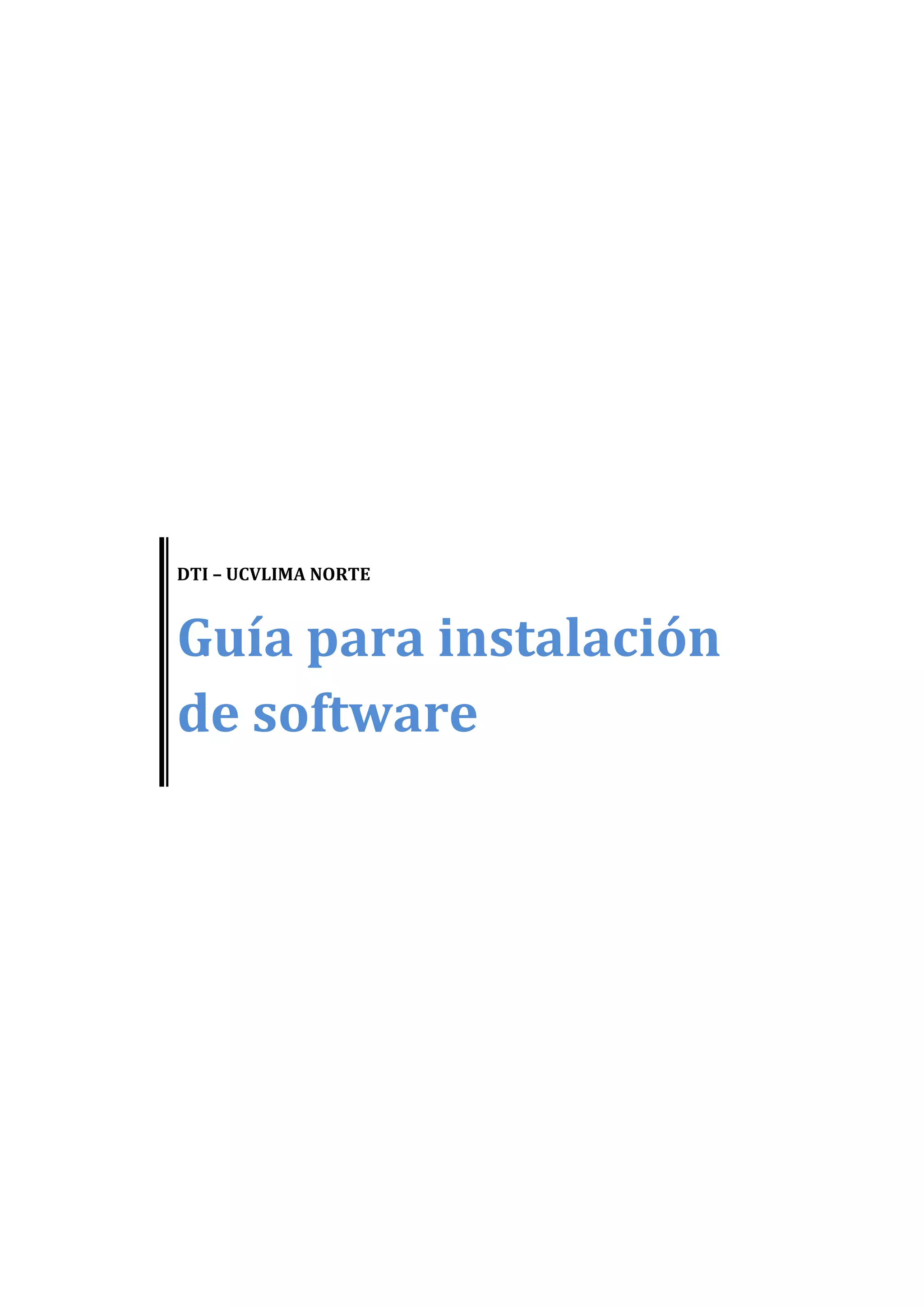 Guia de instalacion | PDF