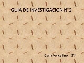 GUIA DE INVESTIGACION N°2
Carla Vercellino 2°J
 
