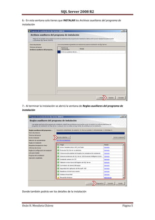 Guia de Instalación de sql server 2008 r2 | PDF