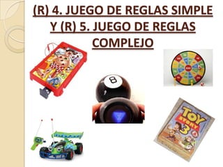 (R) 4. JUEGO DE REGLAS SIMPLE
Y (R) 5. JUEGO DE REGLAS
COMPLEJO

 