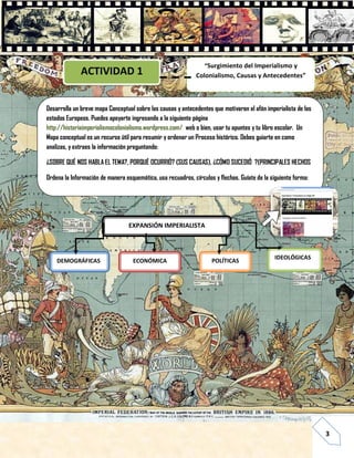 Guia del alumno n° 1 Imperialismo y Colonialismo del siglo XIX, El ...
