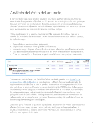 32
Análisis del éxito del anuncio
Y claro, no tiene caso seguir creando anuncios si no sabes qué tan exitosos son. Crea un...