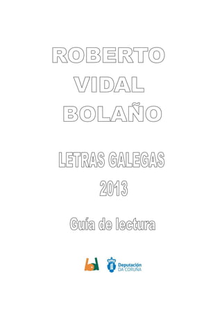 Guía de lectura Roberto Vidal Bolaño
