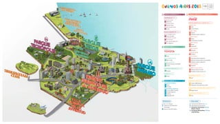 Tiro deportivo
Ciclismo (Prueba combinada)
Triatlón
Bosques de Palermo
Beach Volleyball Arena
Beach volley
62 min
Tenis
Buenos Aires Lawn Tennis Club
Futsal
Ecuestre
PARQUE VERDE
69 minCLUB HÍPICO ARGENTINO
72 minCeNARD
90 min
100 min
110 min
85 min
CENTRO OLÍMPICO DE LA JUVENTUD
Gimnasia
Pabellón Asia
Cancha de hockey
Boxeo
Karate
Lucha Olímpica
Atletismo (Cross Country)
Pentatlón moderno (Laser run)
Levantamiento de pesas
Pentatlón moderno (Esgrima)
Pentatlón moderno (Natación)
Esgrima
PARQUE OLÍMPICO DE LA JUVENTUD
Pista de atletismo
Pabellón Oceanía
Pabellón Europa
Pabellón África
Pabellón América
Centro Acuático
Deportes acuáticos (Natación)
Deportes acuáticos (Saltos ornamentales)
Judo
Hockey 5
Atletismo
Taekwondo
Pentatlón & Cross Country
46 min
Básquetbol 3X3
Remo
Canotaje
Ciclismo (BMX Freestyle)
Escalada deportiva
Breaking
Diques Puerto Madero
Parque Mujeres Argentinas
PARQUE URBANO
10 min75 min
61 min
Futsal
Bádminton
TECNÓPOLIS
PARQUE TECNÓPOLIS
Badminton Arena
Beach Handball Arena
Campo de tiro con arco
Polígono de tiro deportivo
Table Tennis Arena
Estadio Principal Futsal
PARQUE SARMIENTO
Tenis de mesa
Tiro con arco
Beach Handball
Ciclismo (BMX Racing)
Patinaje de velocidad sobre ruedas
PASEO DE LA COSTA
Vela
CLUB NÁUTICO SAN ISIDRO
Golf
HURLINGHAM CLUB
Rugby Sevens
CLUB ATLÉTICO SAN ISIDRO SEDE LA BOYA
10 min
75 min
Ministro Pistarini International AirportAeropuerto Internacional Ministro Pistarini
Aeroparque Metropolitano Jorge Newbery
B
A
D
C
- 35 min
70 min
REFERENCIAS
Buenos Aires 2018 Celebra
Parques
Otras sedes
Tiempo de viaje desde VOJ
OTRAS SEDES
B
C
A
D
Ceremonia de Apertura
Villa Olímpica de la juventud
Aeropuerto Internacional
Ministro Pistarini
Aeroparque Metropolitano
Jorge Newbery
65 min
 