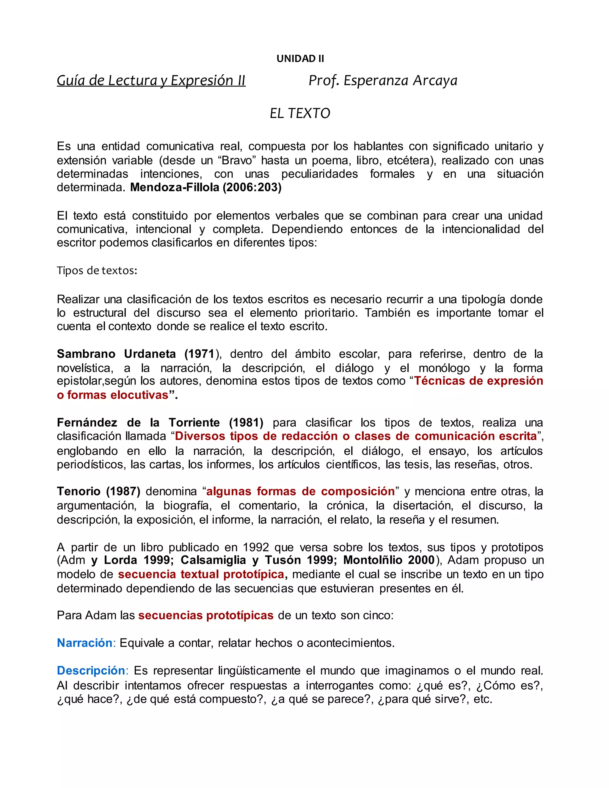 Guía del texto | DOC