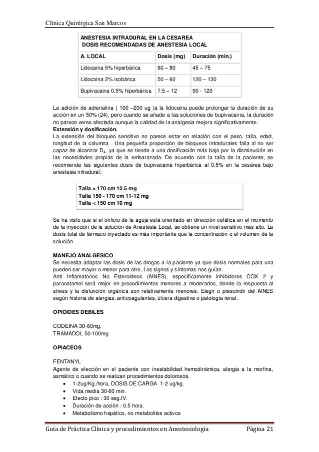Guia de practica clinica anestesiologia Guia de practica clinica anestesiologia