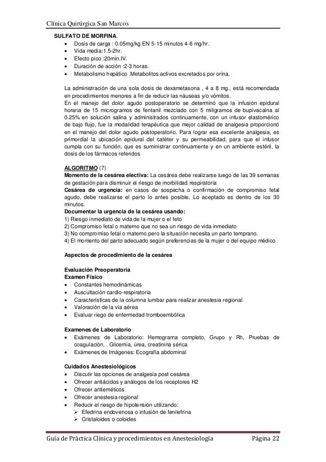 Guia de practica clinica anestesiologia Guia de practica clinica anestesiologia