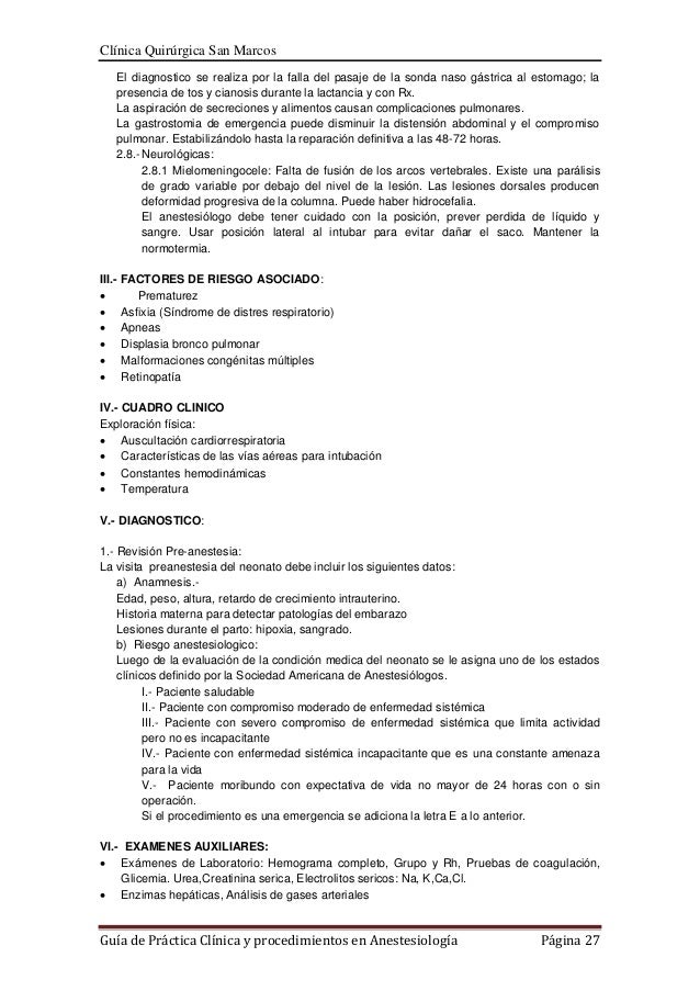 Guia de practica clinica anestesiologia Guia de practica clinica anestesiologia