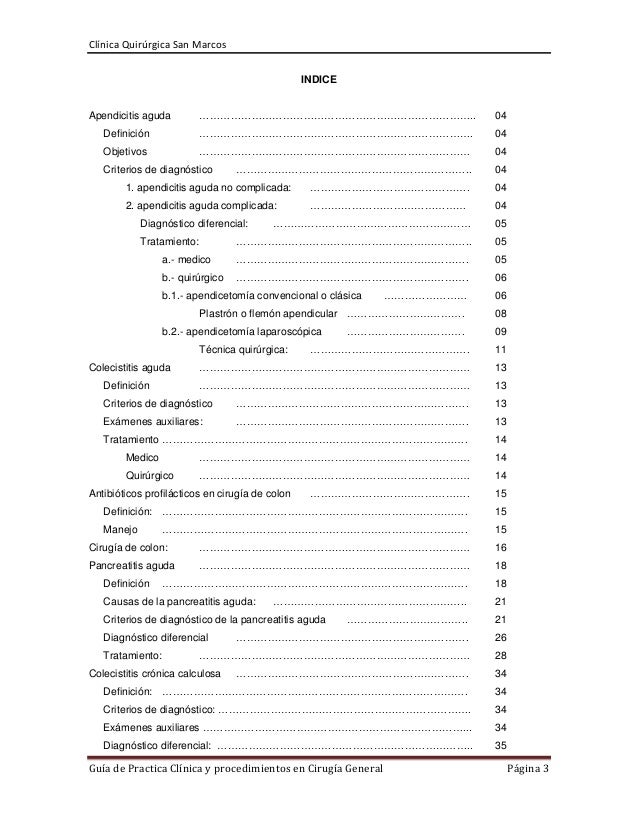 Guia de practica clinica cirugia Guia de practica clinica cirugia