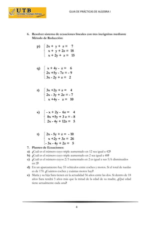 Guia de practicas de sistema de ecuaciones 2