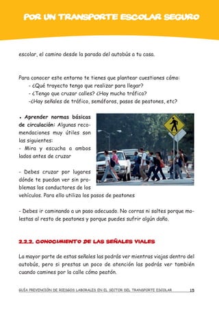 Guia de prevencion en el transporte escolar | PDF