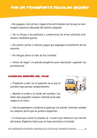 Guia de prevencion en el transporte escolar | PDF