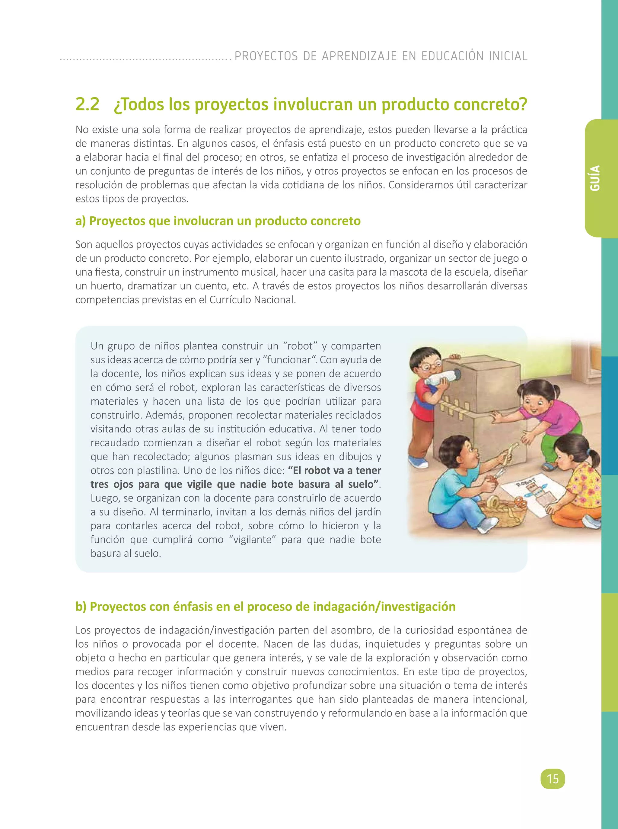 Proyectos de Aprendizaje en Educación Inicial | PDF