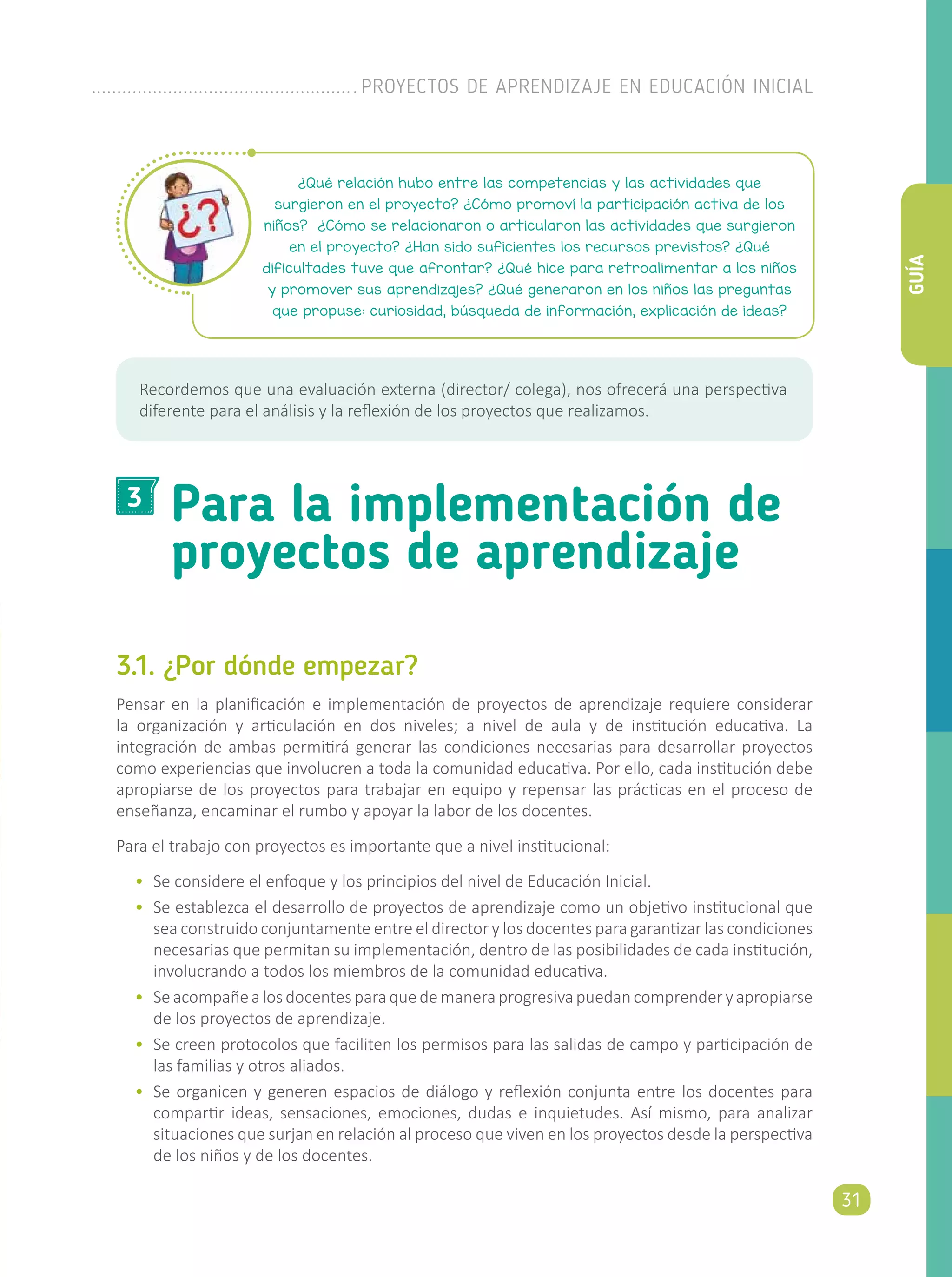 Proyectos de Aprendizaje en Educación Inicial | PDF